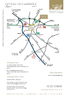 Sketch map of routes into Cambridge