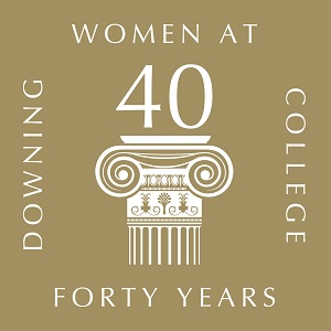 40 years of women at Downing logo