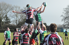 Action from the DCRUFC reunion rugby match 2014
