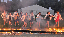 Boat burning after May Bumps 2014