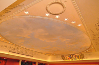 Painted ceiling in the Howard Theatre