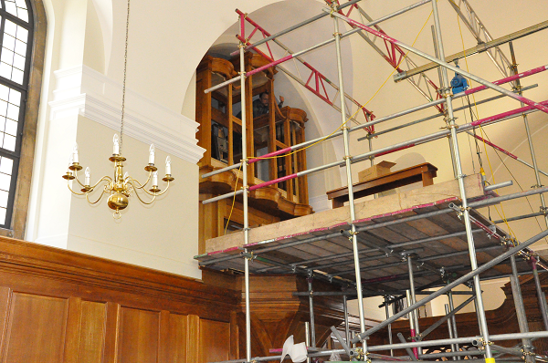 The new organ takes shape
